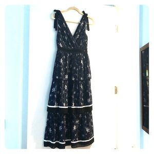 Star Silk Self Portrait Dress